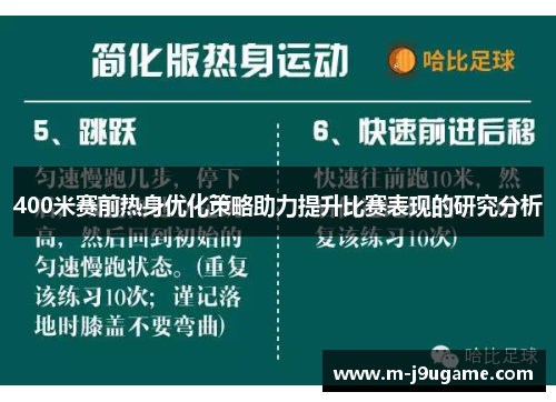 400米赛前热身优化策略助力提升比赛表现的研究分析