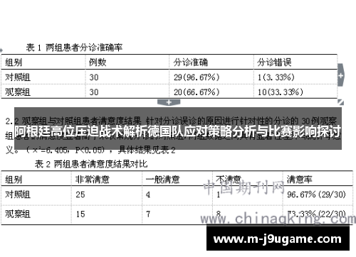 阿根廷高位压迫战术解析德国队应对策略分析与比赛影响探讨