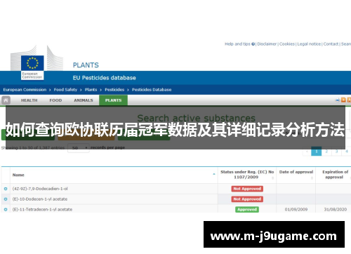 如何查询欧协联历届冠军数据及其详细记录分析方法